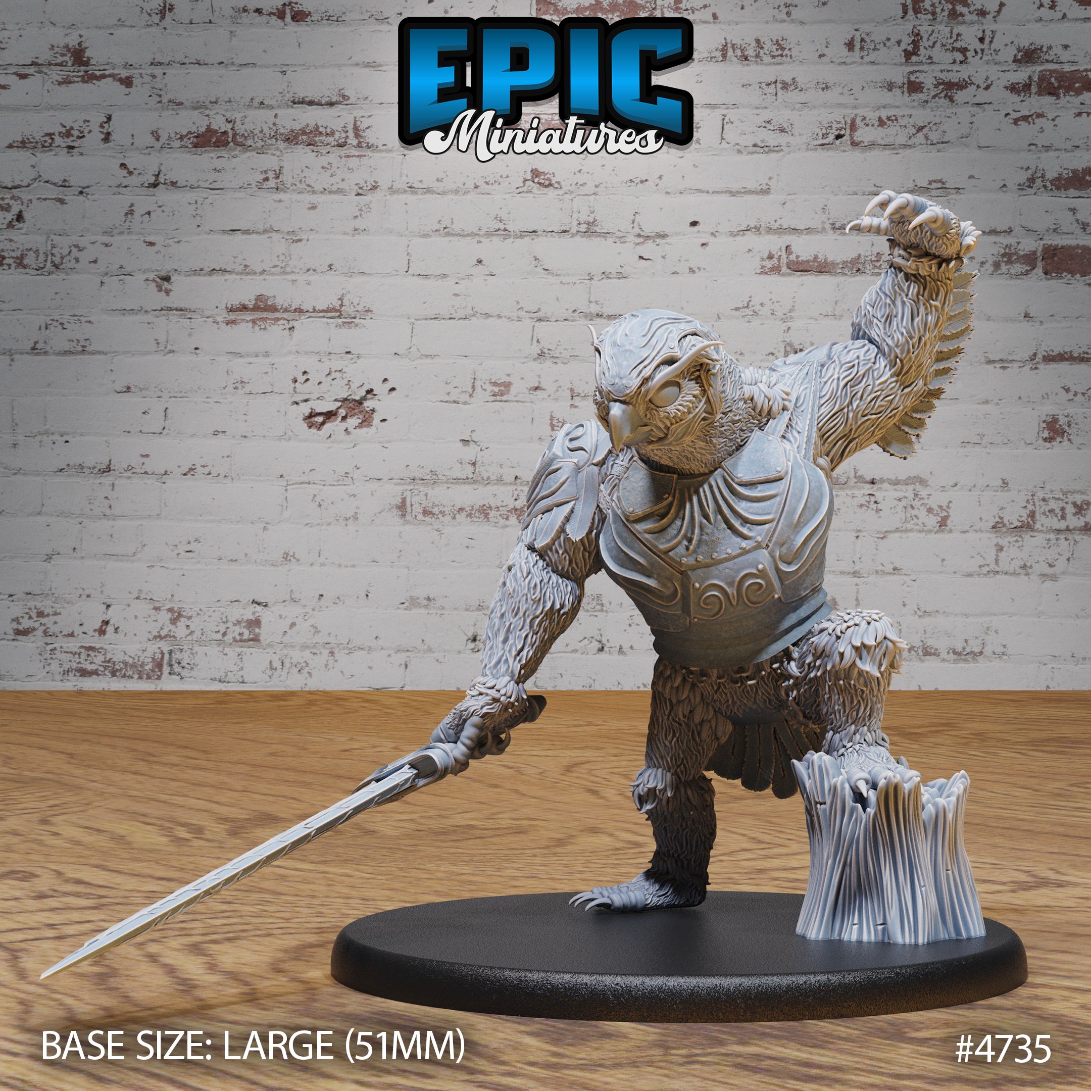 Fabled Owl Bear Knight / Owlbear Creature / Forest Beast / Woodland Predator / Mythical Nature Monster / Fantasy Guard Spawn / Wild Animal Encounter